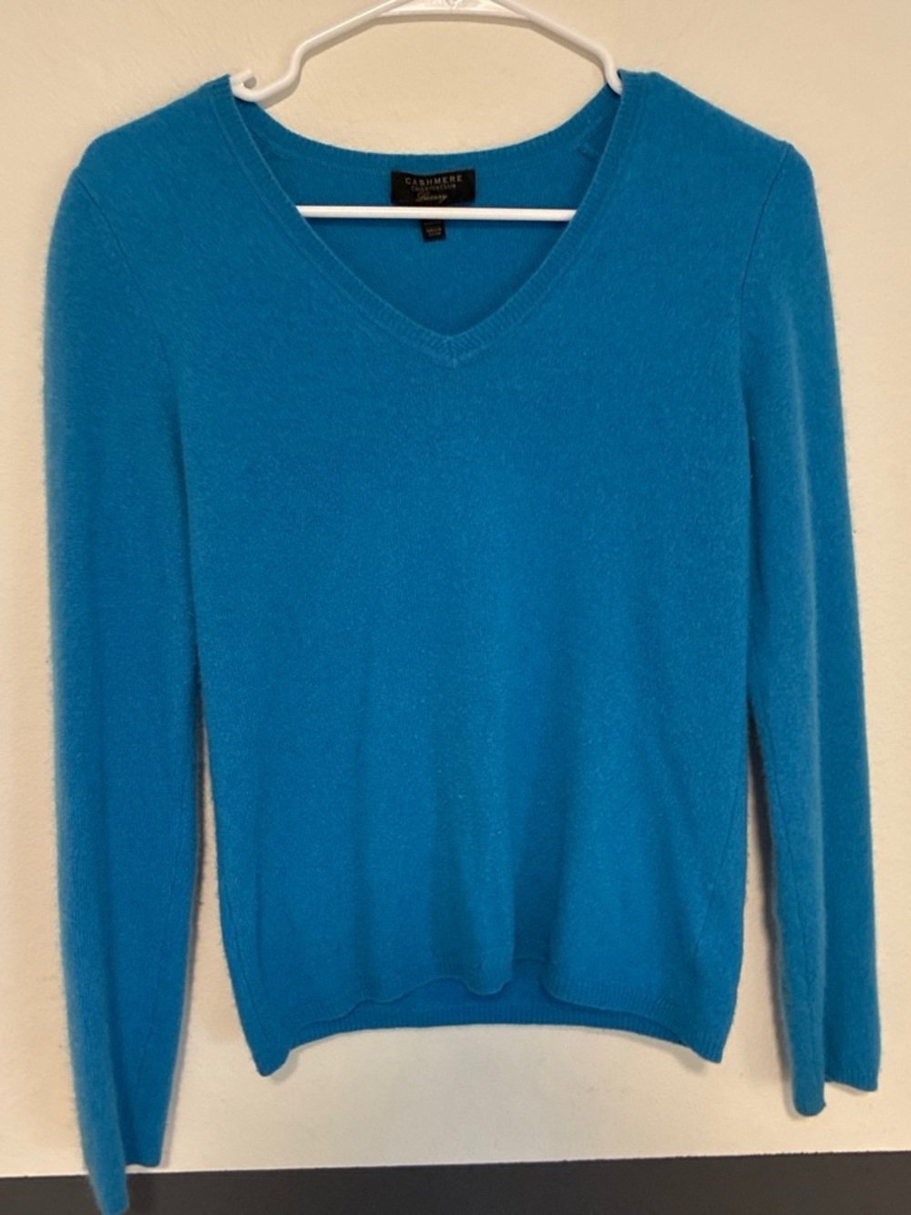 Charter Club Women's V-Neck Sweater in Teal Blue